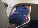 Grant has given Qantas a bit of 'fashion forward' spin, working on not just first class PJs but new-look uniforms for the Qantas pilots and crew.